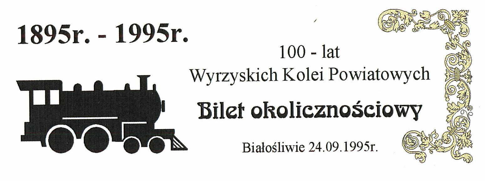 BILET na '100-lecie WKP